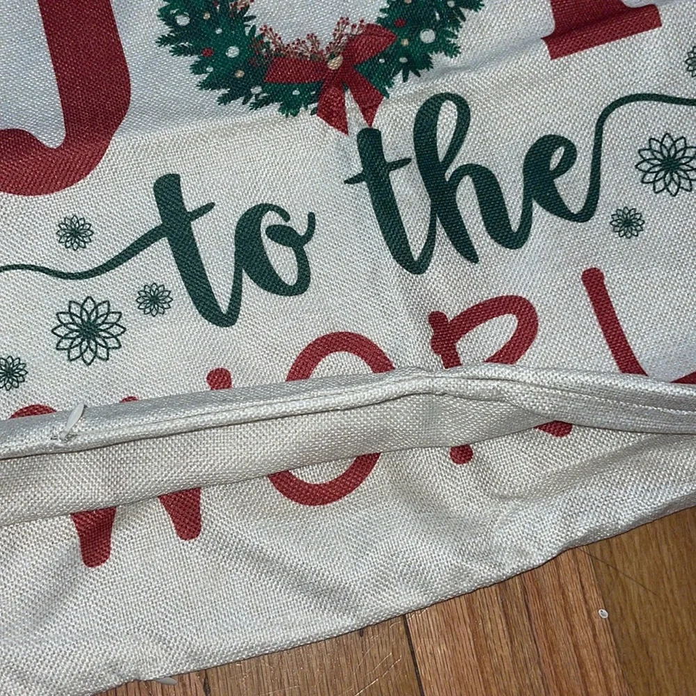 4 Piece Farmhouse Pillow Covers Holiday  Christmas pillow covers  18x18
